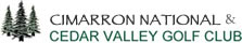 mobile cimarron national golf club cedar valley golf club ok logo